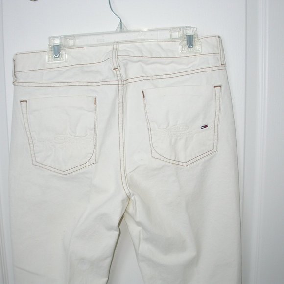 Tommy Hilfliger Cream Coloured Denim Jeans - Picture 8 of 8